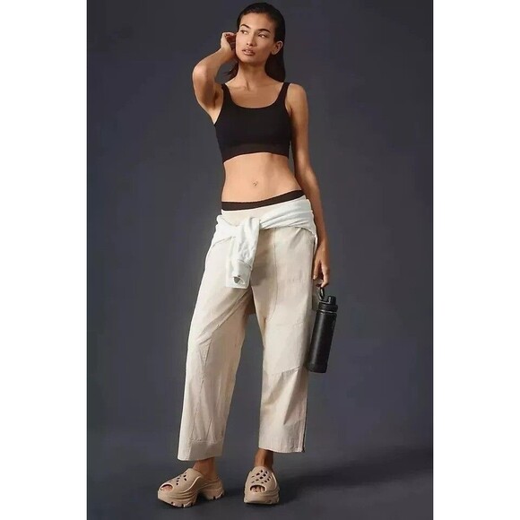 Daily Practice by Anthropologie Straight-Leg Ankle Pants Wide Leg S NWT 273396 - Picture 1 of 12